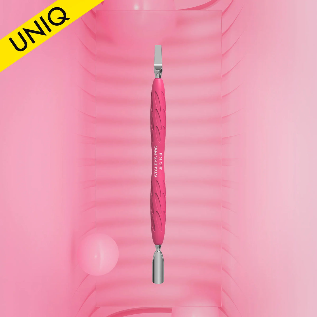 Manicure spatula with silicone handle UNIQ 10 TYPE