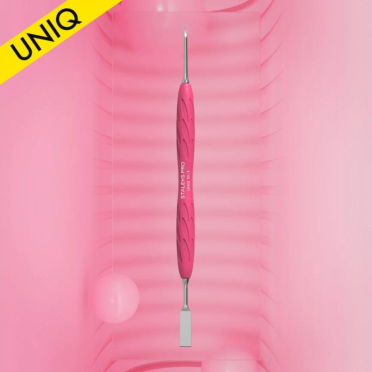 Manicure spatula with silicone handle UNIQ 11 TYPE