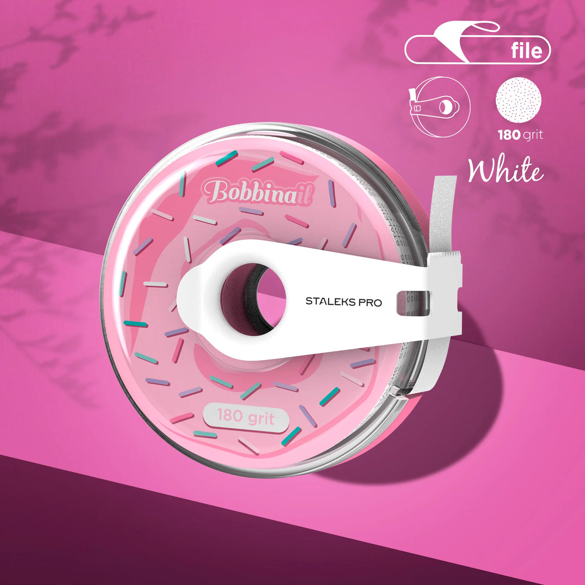 White disposable abrasive tape EXPERT in a plastic