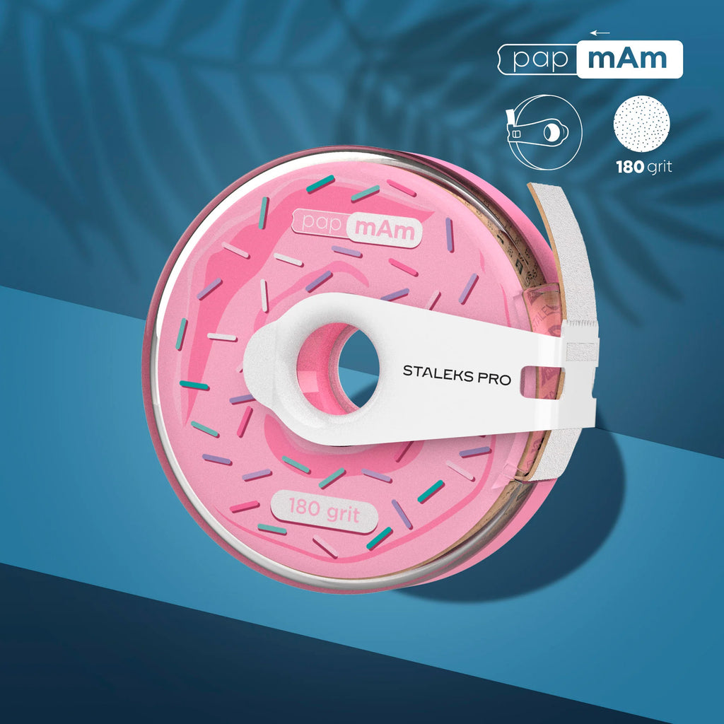 White disposable abrasive tape papmAm EXPERT in a