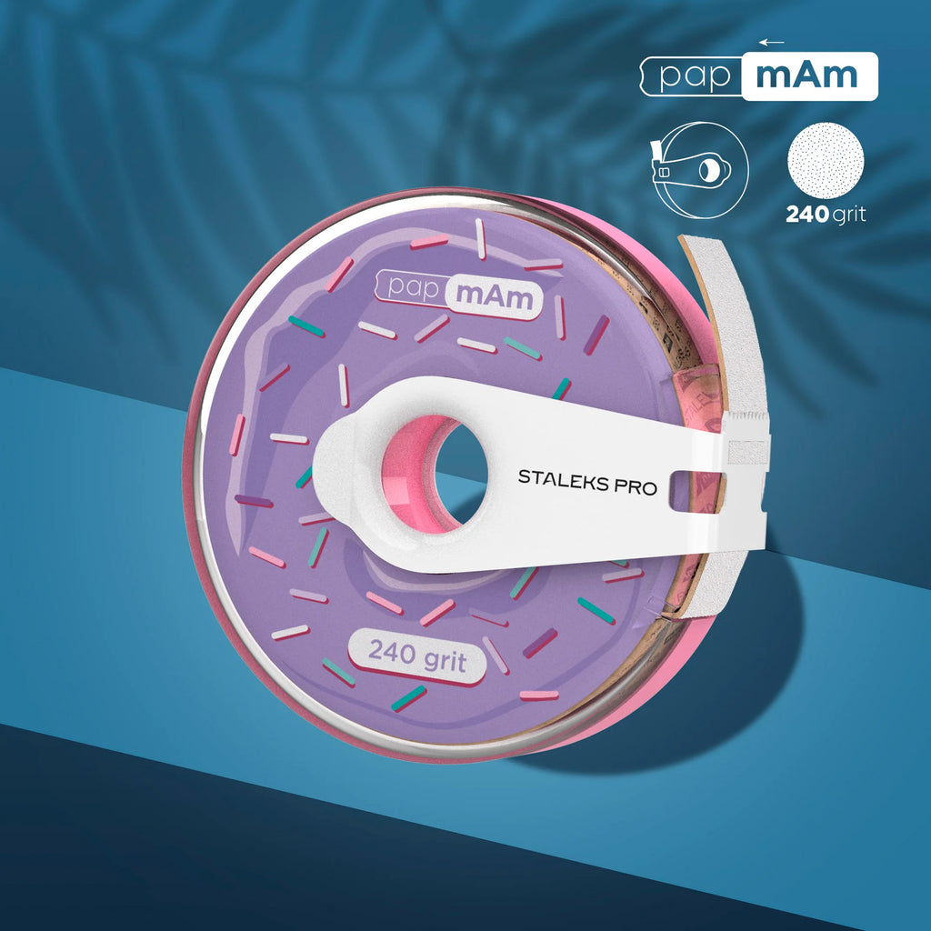 White disposable abrasive tape papmAm EXPERT in a