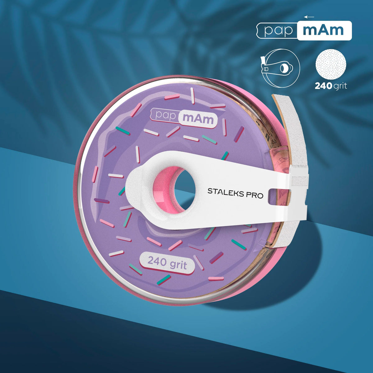 White disposable abrasive tape papmAm EXPERT in a