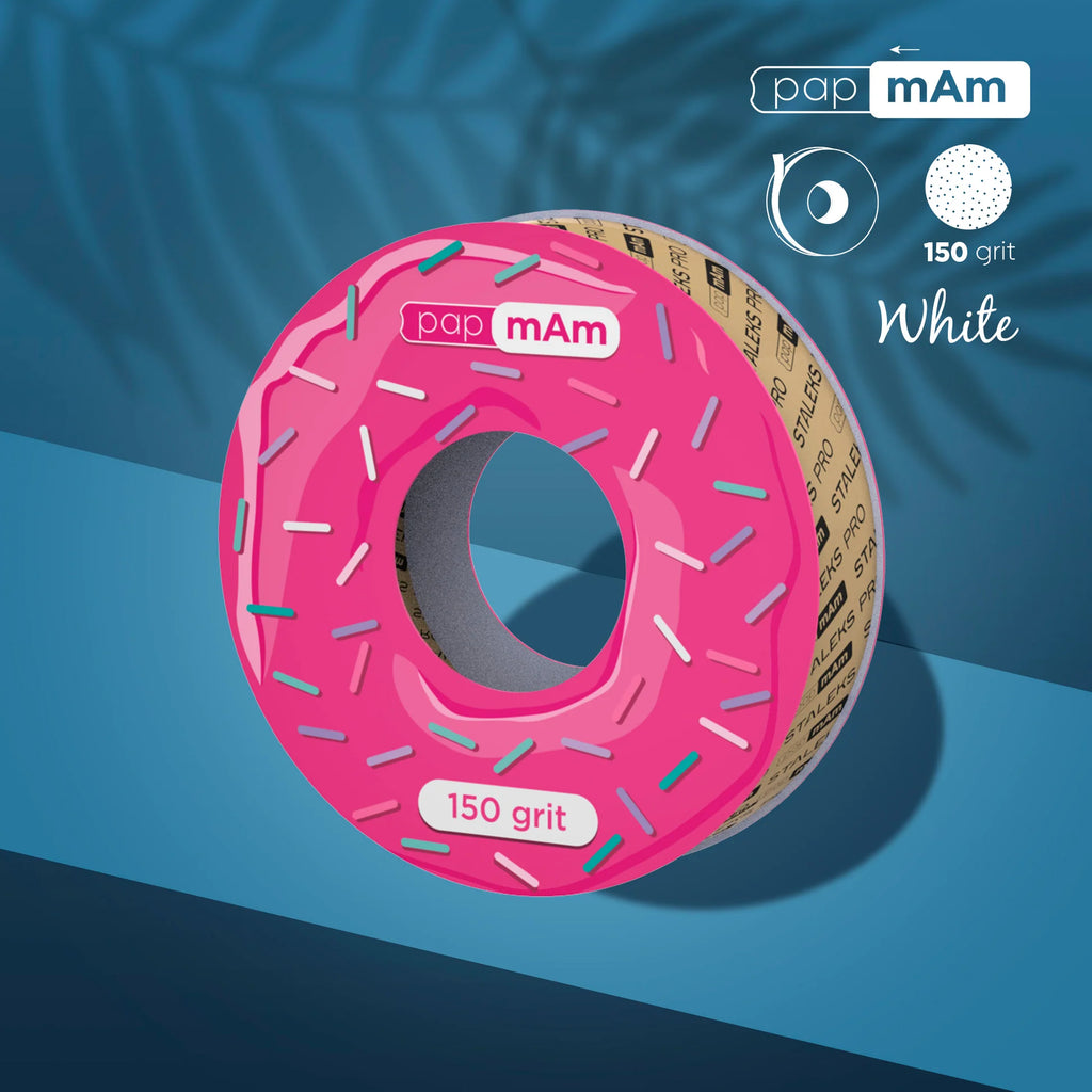 White disposable abrasive tape papmAm EXPERT